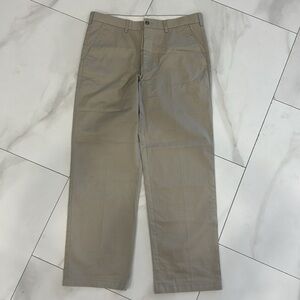 George Tan Straight Leg Chino Khaki Pants.  Sz 36/32